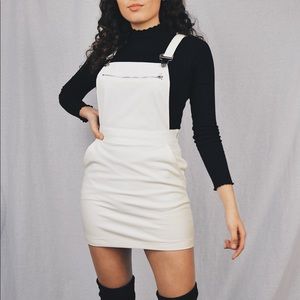 Nasty gal white overall skirt